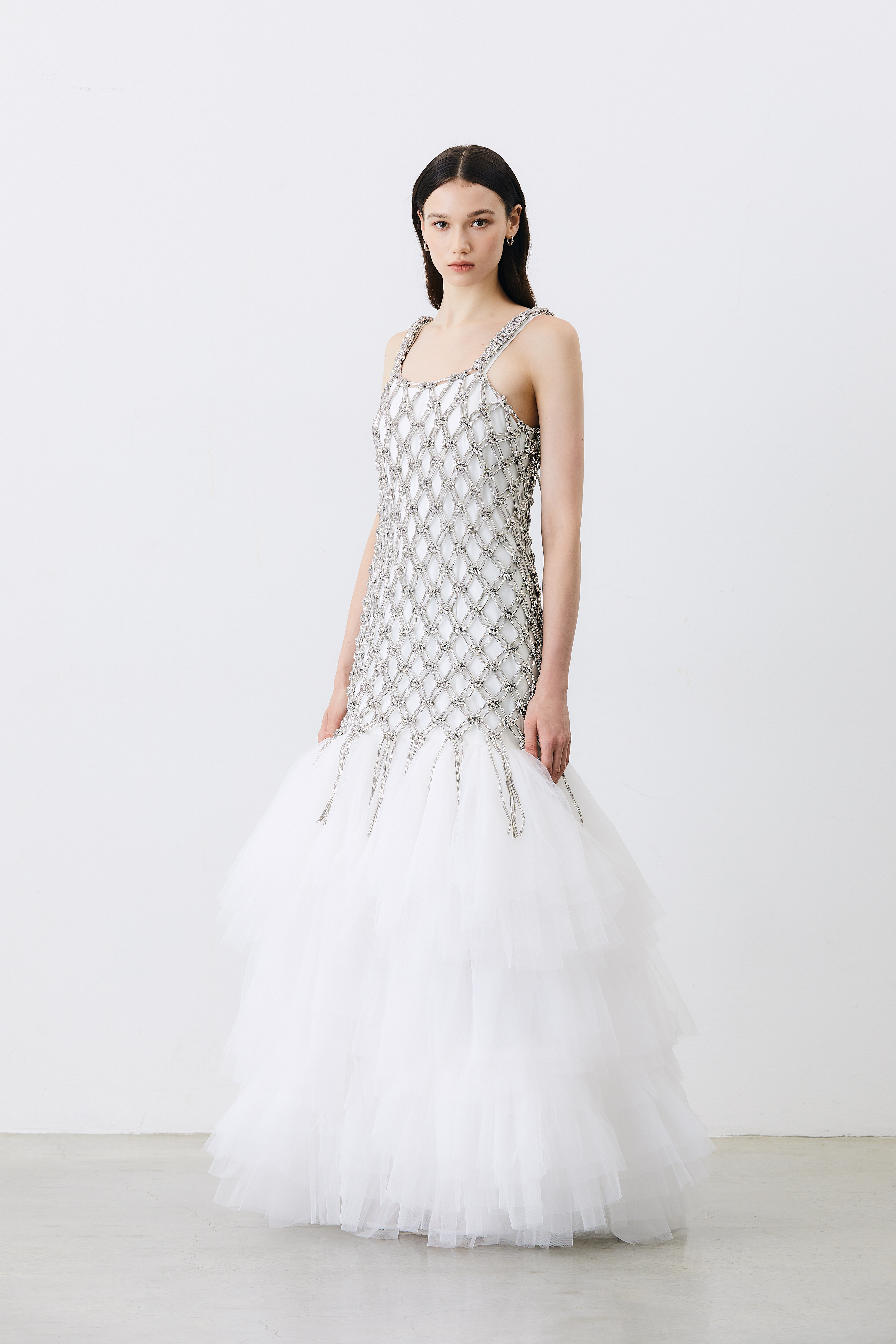 Disaya Crystal Macramé Gown