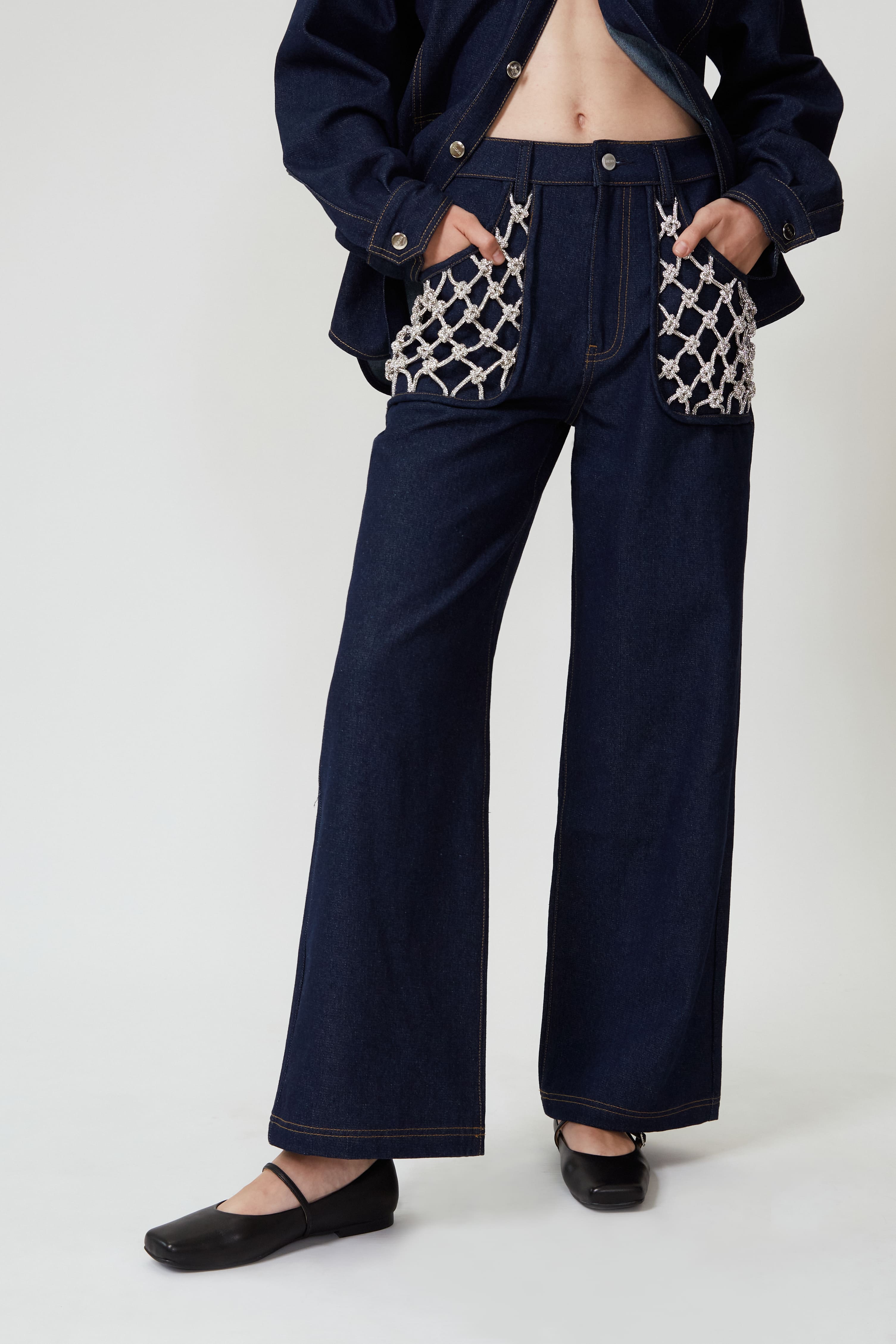 Macramé Denim Jacket